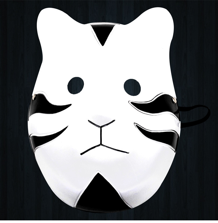 动漫火影忍者面具化妆舞会演出道具 木叶暗部狐狸猫脸pvc面具环保