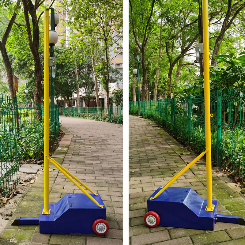 移动羽毛球架标准室外羽毛球柱球网支架便携式室内比赛羽毛球网架