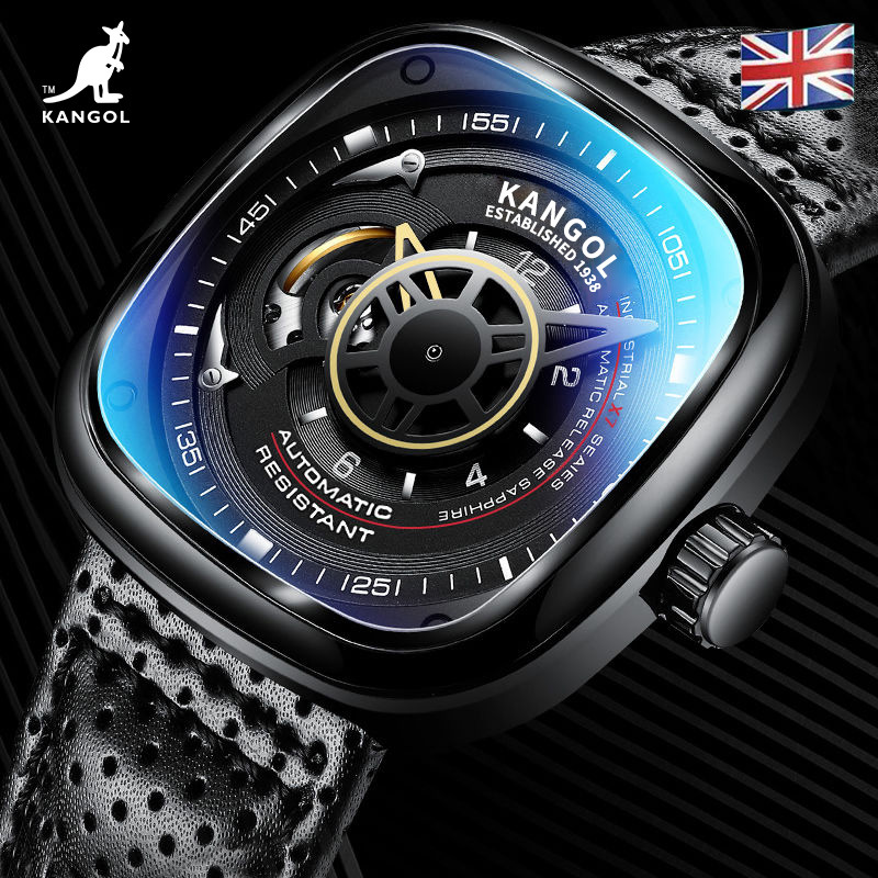 英国品牌坎戈尔袋鼠kangol全自动机械表男士手表学生防水-k101