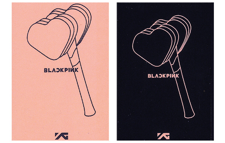 定制自制blackpink粉锤一代官方应援棒粉墨一代应援棒锤卡周边