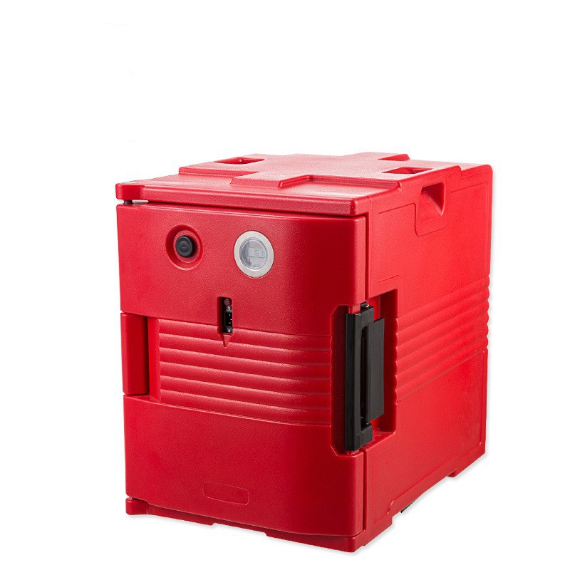 金德90升大容量滚塑料保温送餐车一体发泡成型保温箱插电保温箱