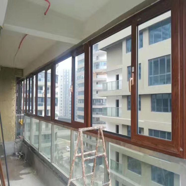 浙江栋梁铝合金门窗系统平开窗气密推拉窗中空钢化玻璃不锈钢导轨