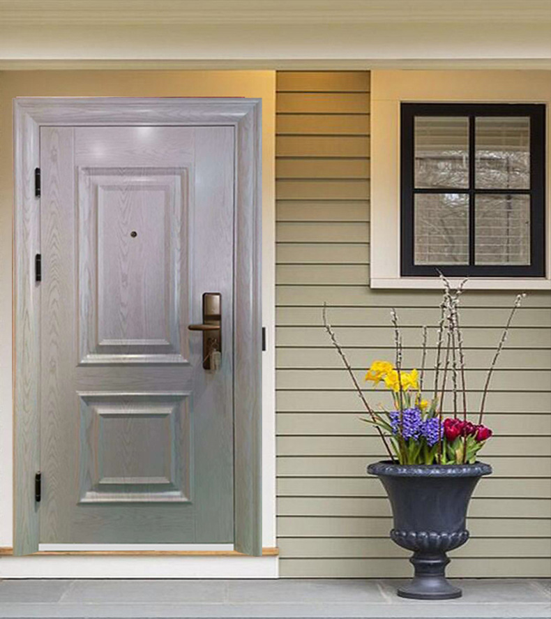 批发白色款甲级防盗门防撬家用隔音安全门防火进户门入户门字母门