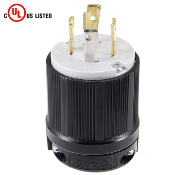 locking plug nema l14-30p美国防松插头 引挂式工业四脚电源插头