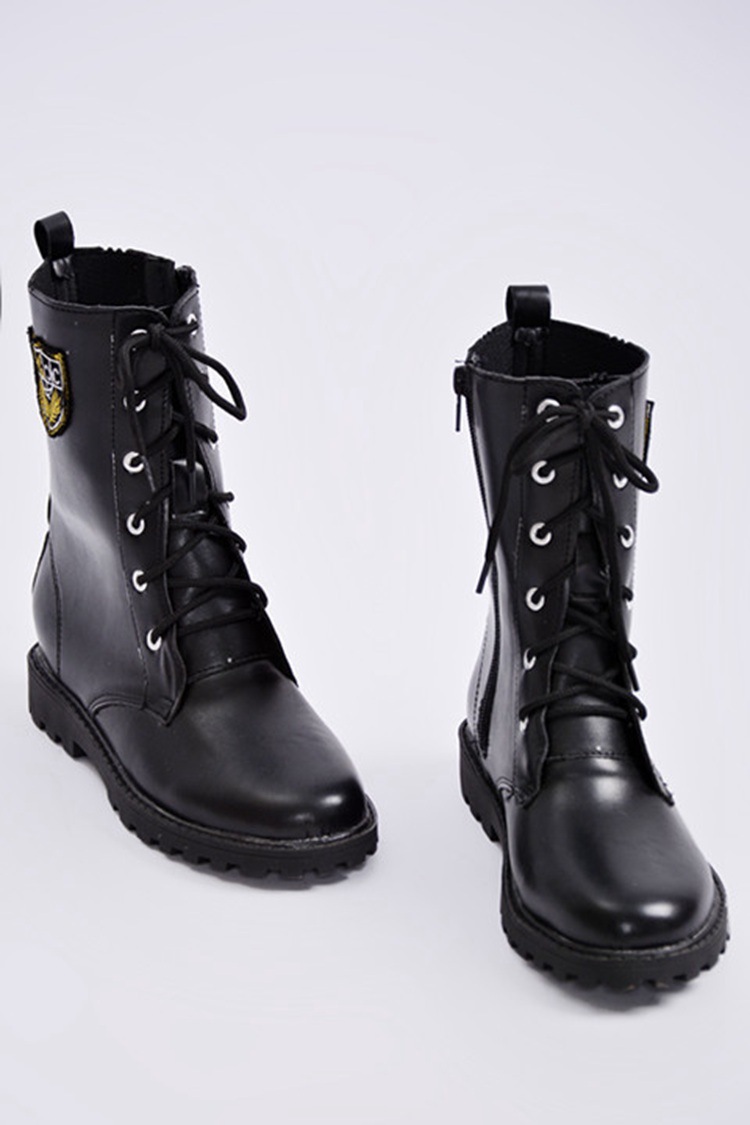 儿童军靴舞蹈鞋军装表演鞋马丁靴男女学生迷彩胶鞋解放鞋军训鞋