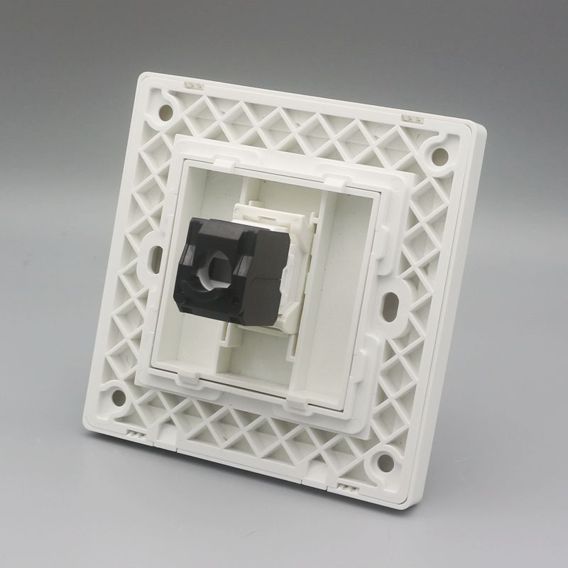 86型电话电视面板非屏蔽超六类网络语音电话信息有线闭路电视插座