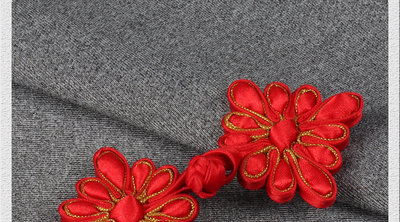 盘扣扣子新娘秀禾服中式礼服婚纱嫁衣旗袍盘扣中国风复古手工布扣