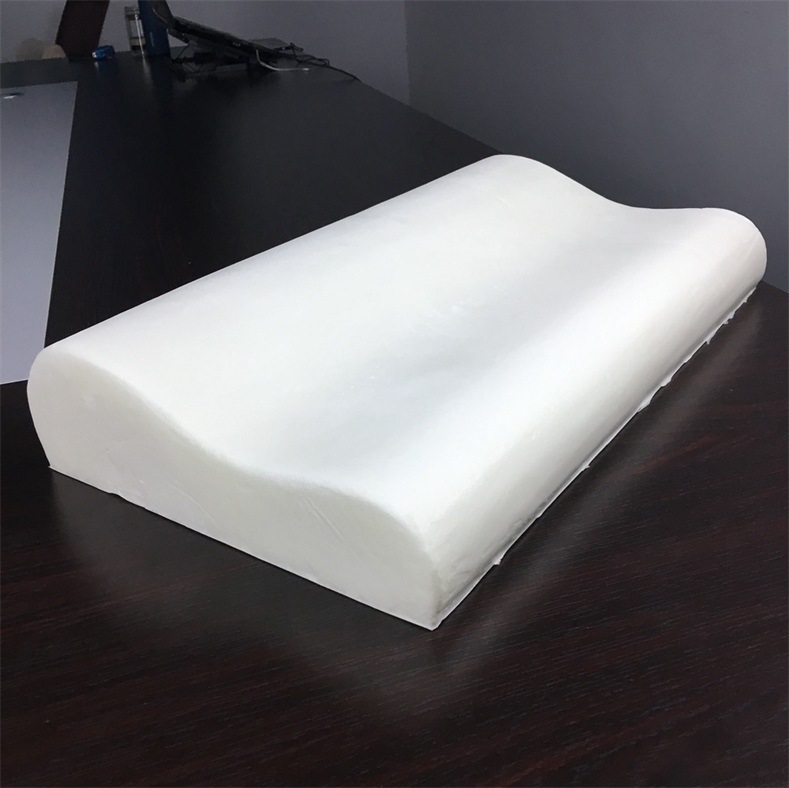 厂家直销pu发泡记忆棉慢回弹枕头聚氨酯pu发泡自结皮制品来图定做