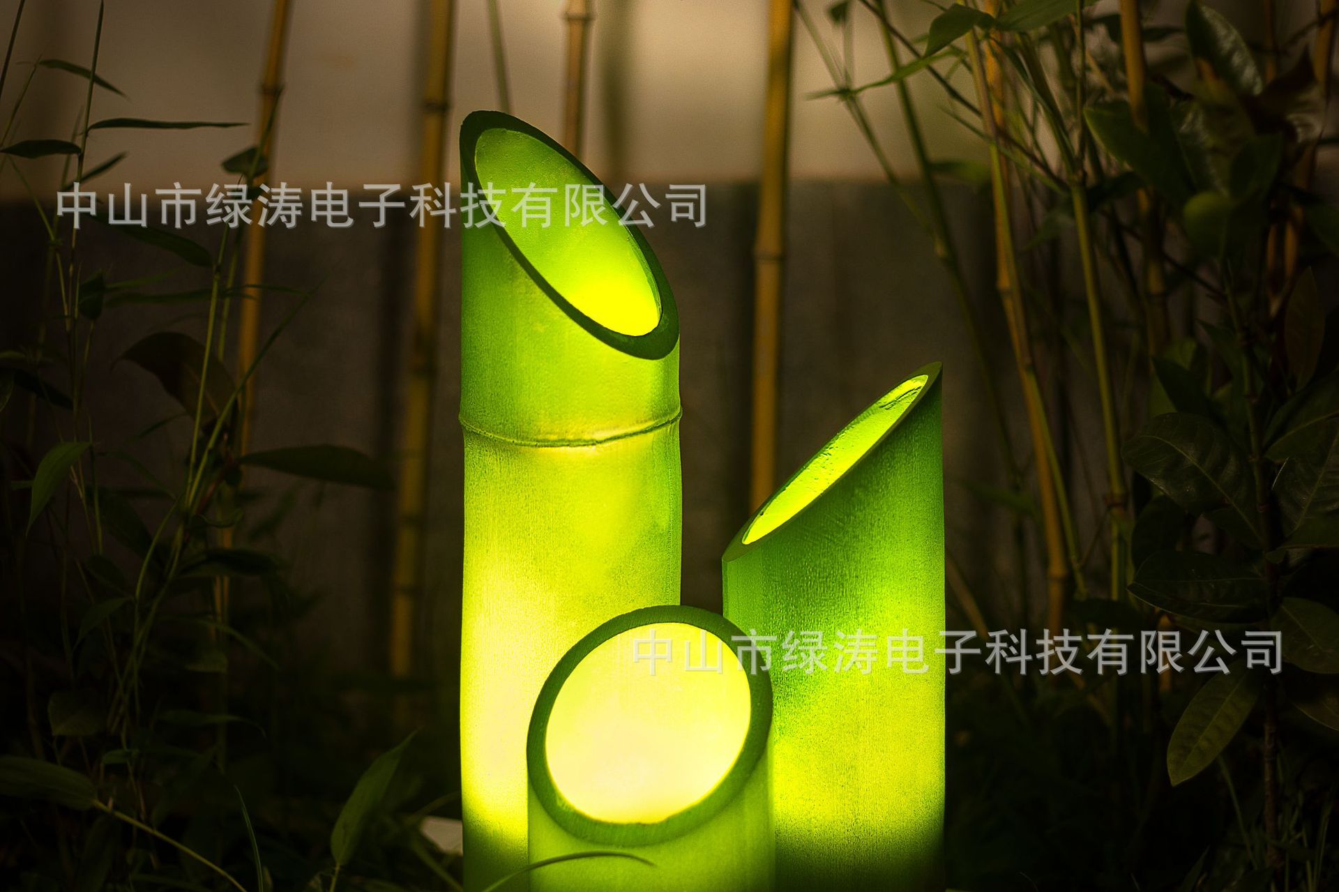 户外防水草坪庭院树脂仿真led竹子灯花园路边景观灯竹筒灯草坪灯