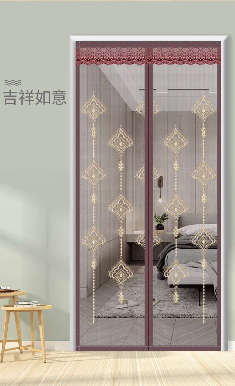 魔术贴夏季防蚊门帘磁性自吸纱门纱窗家用蚊帐高档磁铁对吸隔断帘