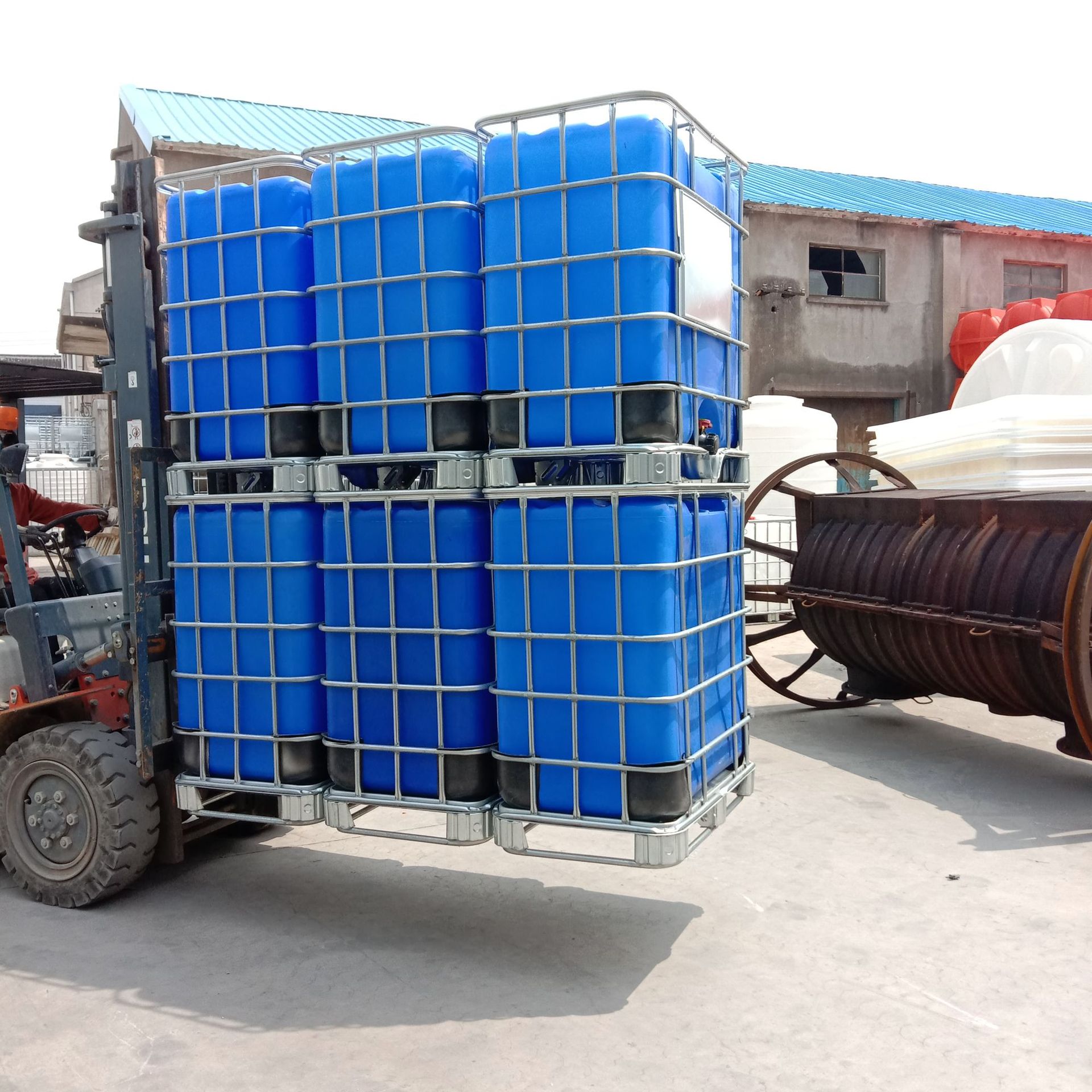 塑料吨桶厂家 500l立式化工桶 防腐蚀ibc集装桶加厚型液体运输桶