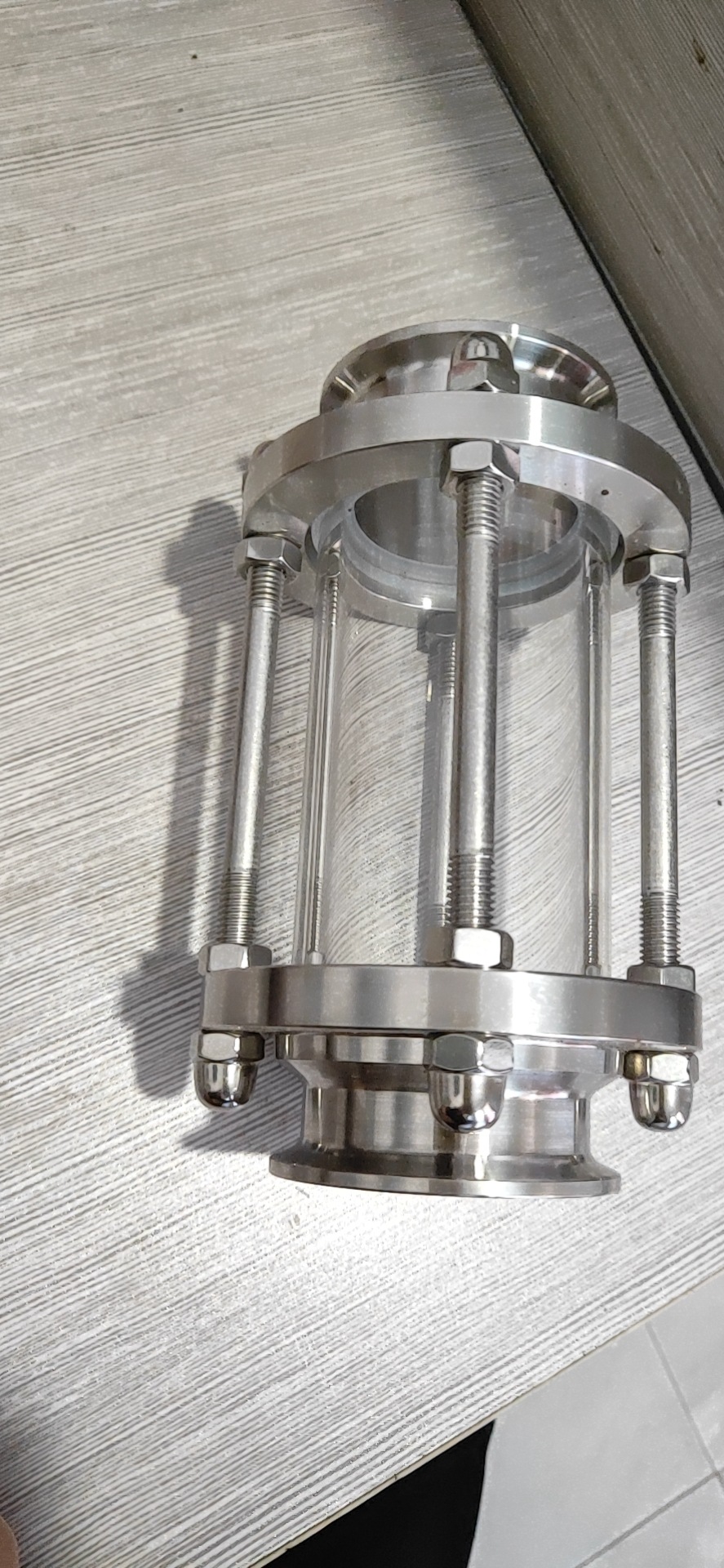 304卫生食品级快装视镜不锈钢管道视盅卡箍式直通视镜25 38 51 63