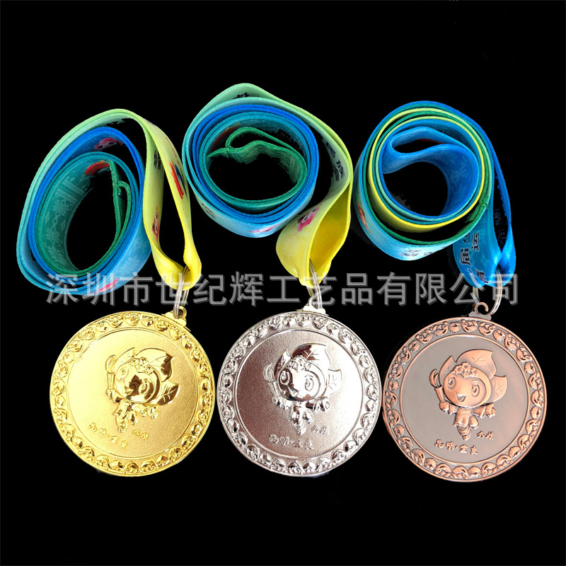运动会奖牌 马拉松校运会团队车友会慈善活动锌合金比赛纪念奖章