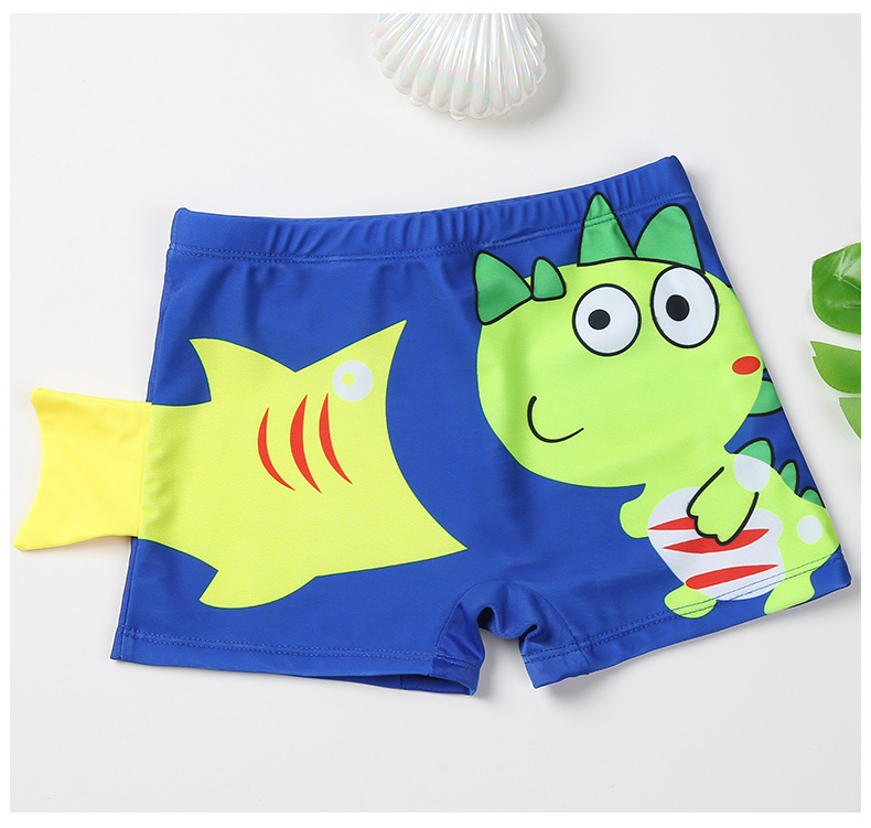 儿童泳裤卡通可爱30-85斤青少年速干透气游泳平角短裤批发yk09980