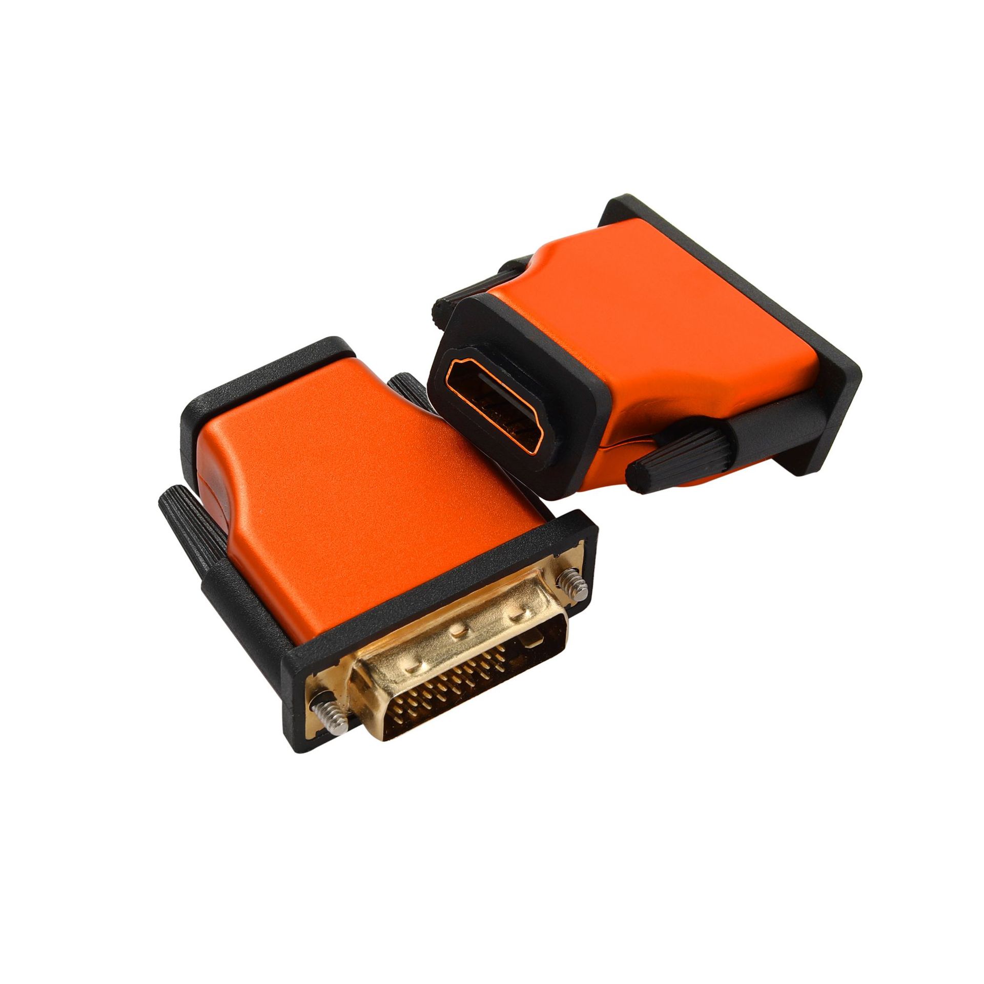 hdmi转dvi电脑电视高清显示器dvi铝合金转接头 dvi公转hdmi转接头