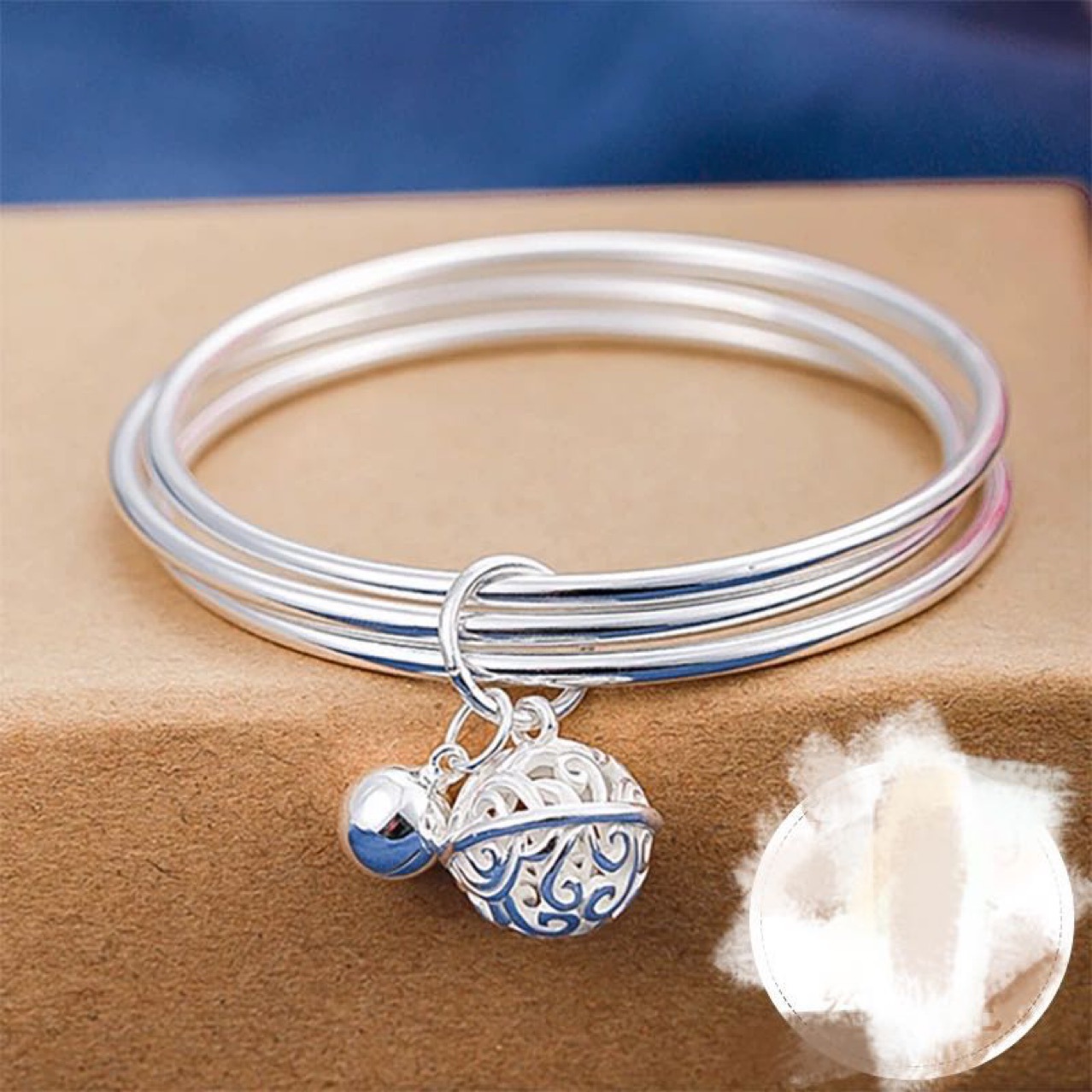 2020款三生三世手镯四叶草 小雏菊宫铃手镯小清新手镯白铜镀银