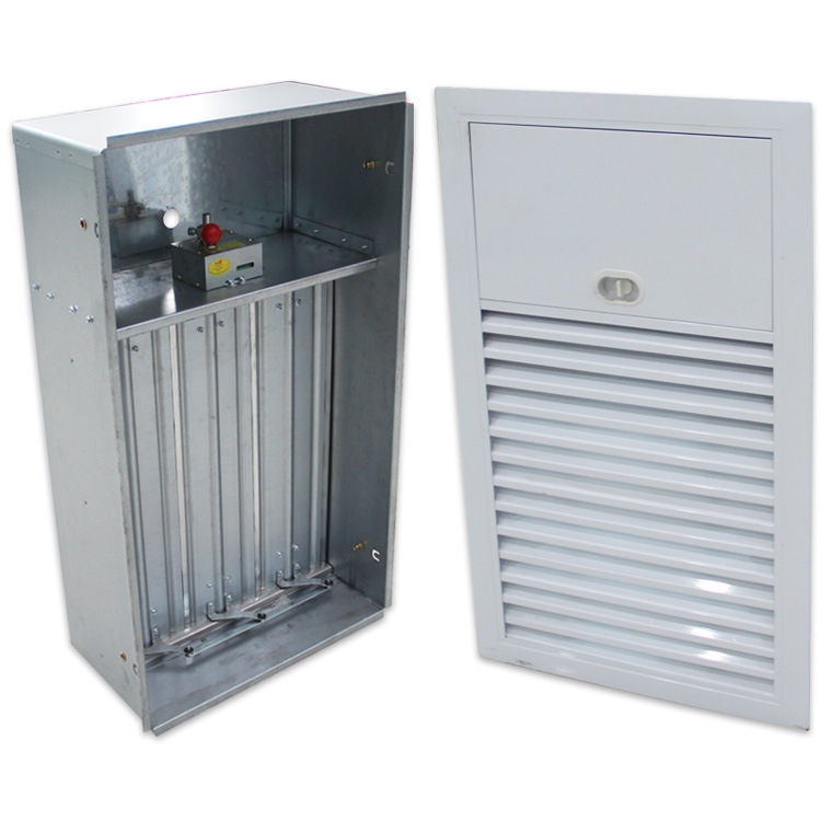 厂家供应电动加压送风口 定制多叶排烟口防火阀 铝合金正压送风口