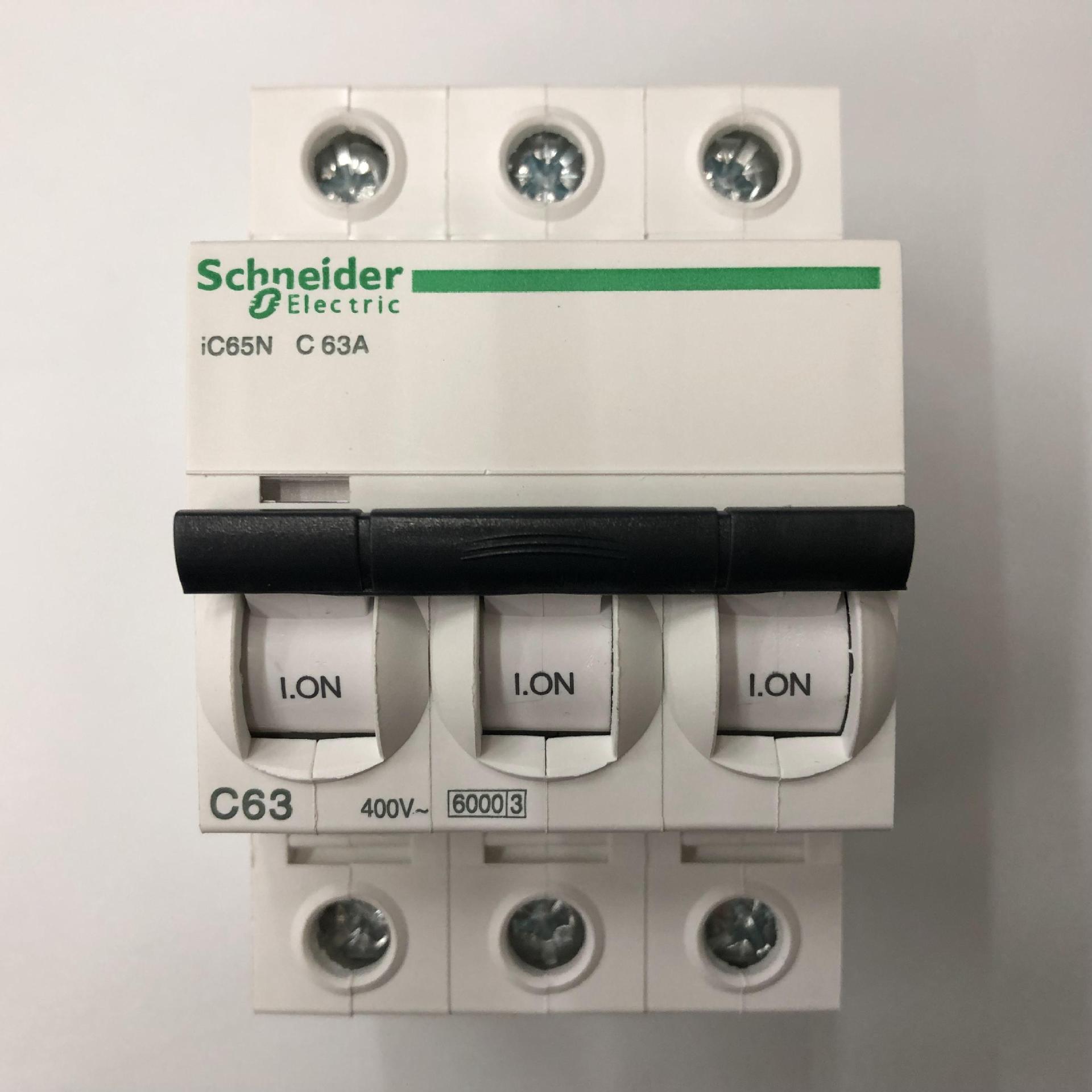 原装正品ic65n 3p c63a施耐德小型断路器