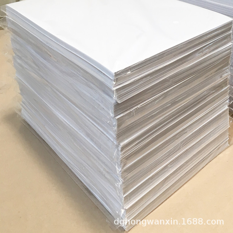 现货白色双面离型纸A4大小白色不干胶底纸双面胶防粘隔离垫圈可订