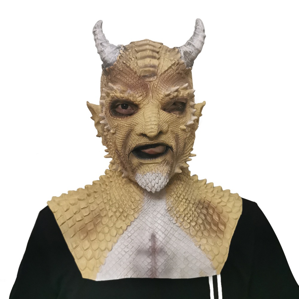 独立站万圣节游戏暗黑圣经堕落天使谎言之王黄色小鬼恶魔面具头套