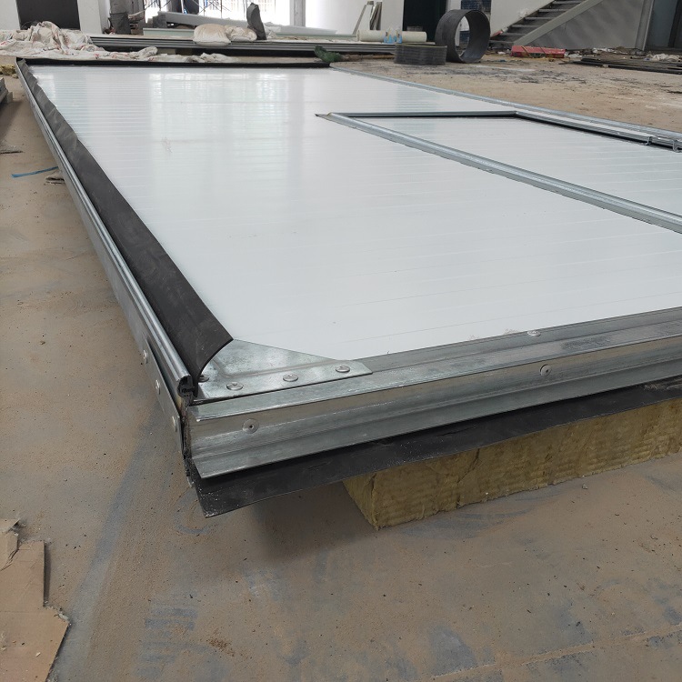 郑州彩钢复合板推拉门厂工业厂房车间吊轨门上轨道下导轮开启轻便