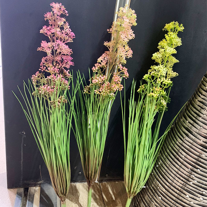 精品河葱草丁香果植物墙配材仿真龙须草热带丛林装饰灯芯草超逼真
