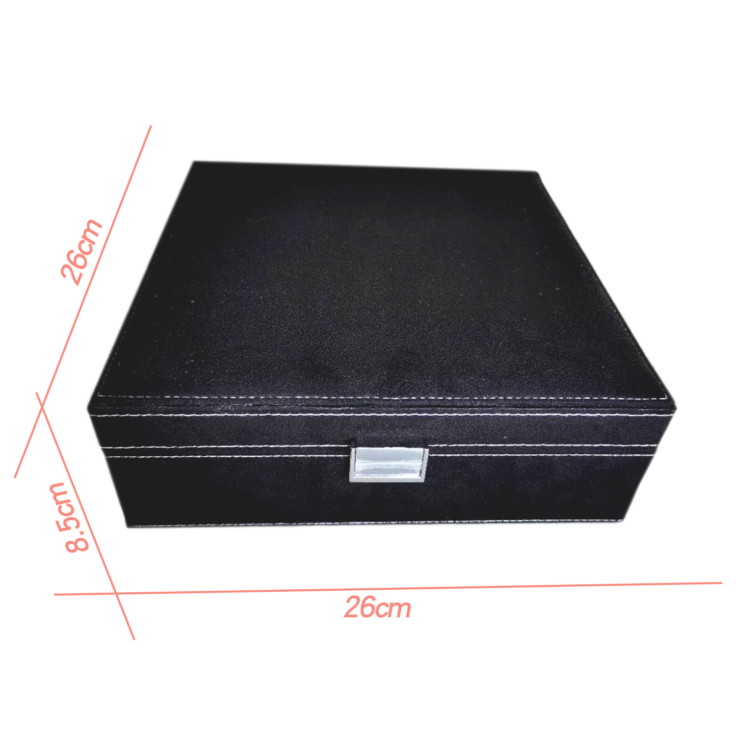 首饰盒 欧式 礼品首饰盒 绒布大正方双层饰品盒 珠宝首饰包装盒