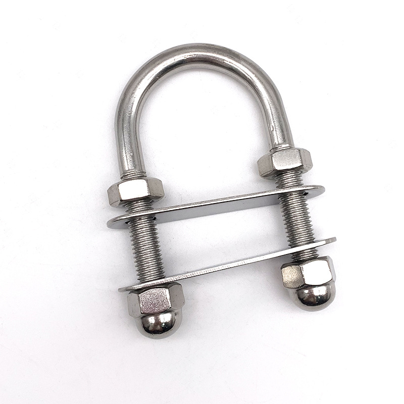 厂家直供不锈钢u型螺栓 u型螺丝 u型卡扣 u型管卡 u型抱箍 可定制