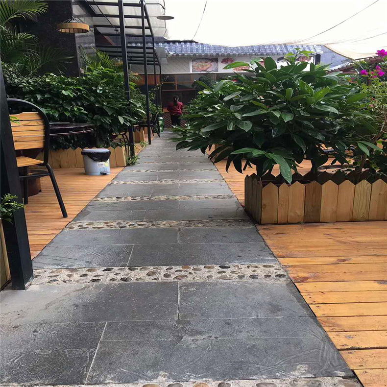 天然青石板 仿古地砖板岩 庭院古镇园林广场防滑铺路石文化石