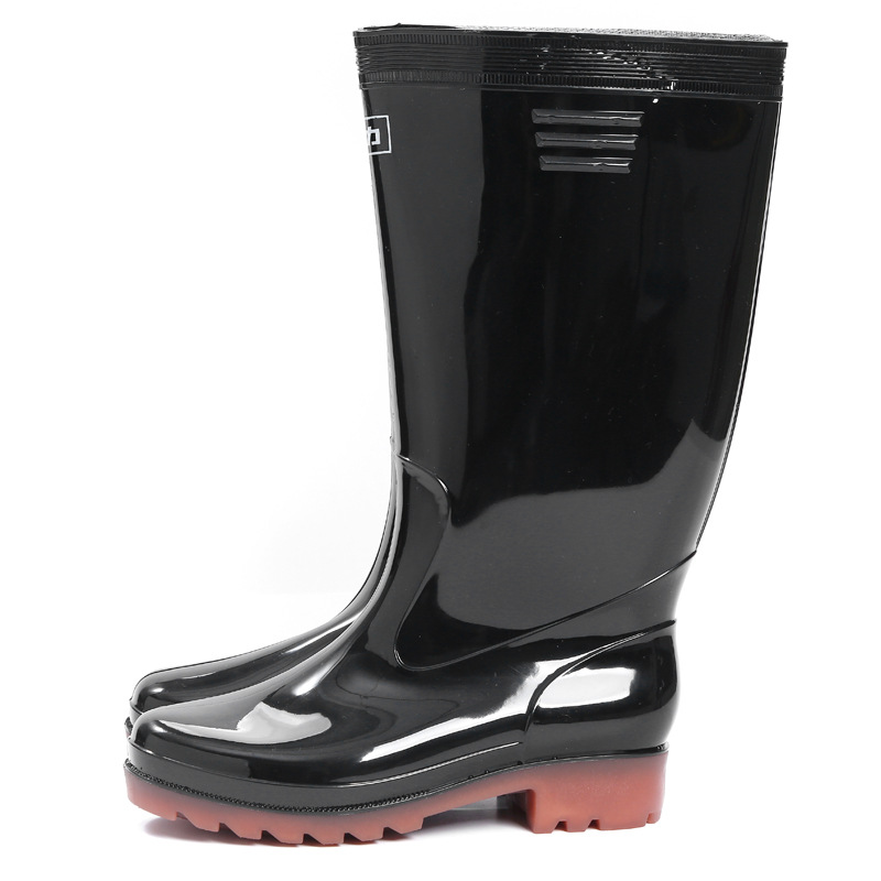 上海回力雨鞋超高筒防滑加厚水靴828高长筒鞋圆头回力雨鞋男现货