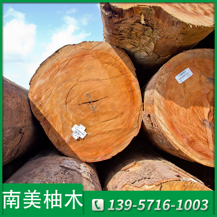 苏里南林场直供南美柚木一手进口防腐古建筑原木苏里南柚木高档木