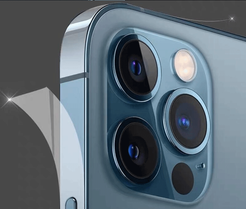 适用苹果12promax侧边贴膜透明包边tpu水凝软膜 iphone12边框贴膜