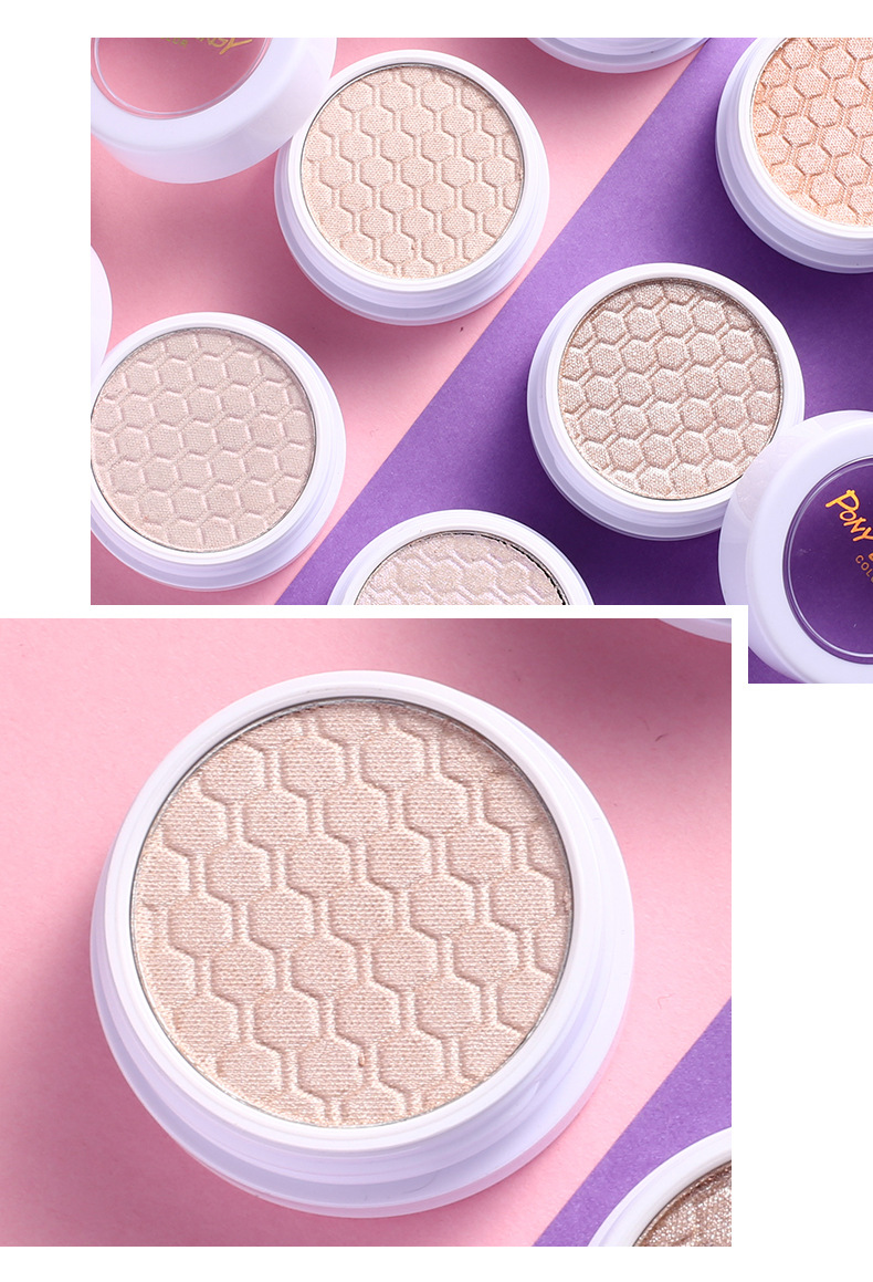 pony energy耀高光粉眼角亮粉提亮鼻影脸部珠光眼影白初学者