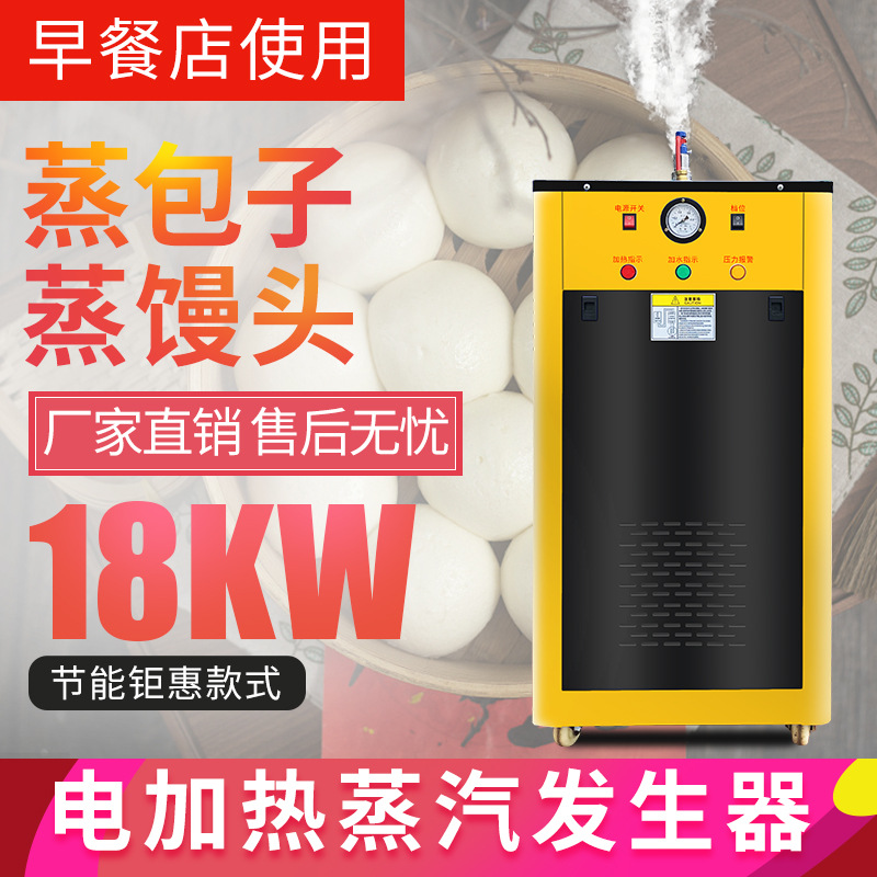 博源18kw电加热蒸汽锅炉 立式全自动锅炉 蒸馒头包子