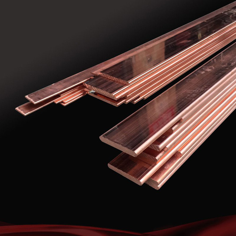 现货批发接地铜排工程导电纯铜排电柜紫铜排多规格可定制加工切割
