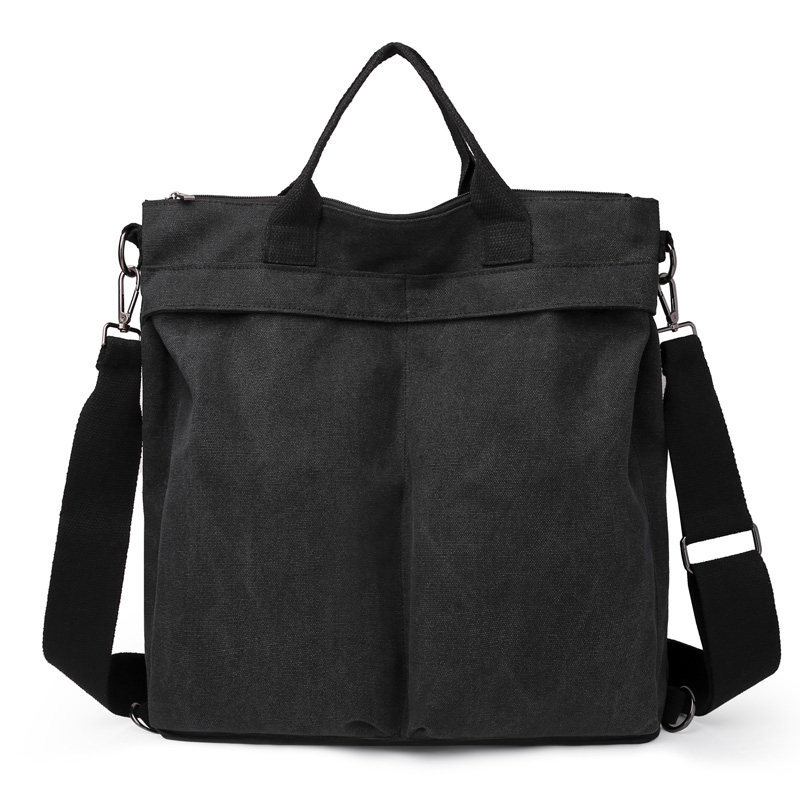 2020 New Canvas Backpack Trendy Cool Tooling Large Capacity Men's Bag Korean Style Simple Schoolbag All-Matching Harajuku Schoolbag