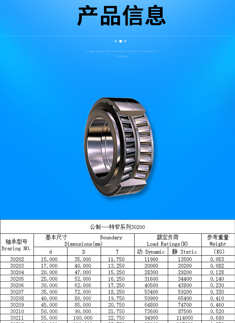 汽车滚动轴承 特窄系列30202,30203圆锥滚子轴承型号多规格轴承