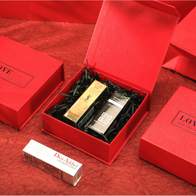 现货天地盖礼品盒翻盖礼盒口红盒子圣诞礼物盒高档包装礼盒可定制