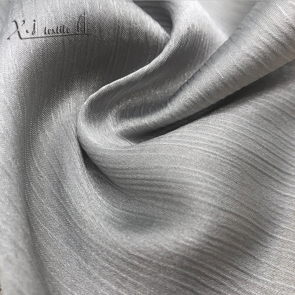 厂家定制半再生缎面顺纡绉面料时装连衣裙面料可再生面料批发