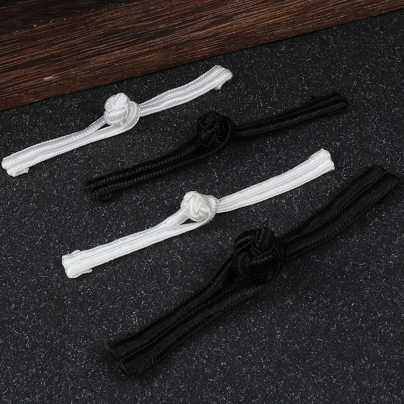 一字盘扣7cm10cm锦纶一字盘扣一字扣汉服中山服太极服中式手工扣