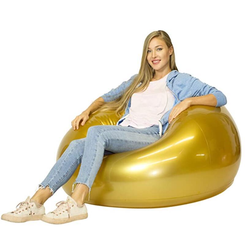 工厂定制pvc充气沙发加厚充气座椅单人充气凳折叠便携充气家具