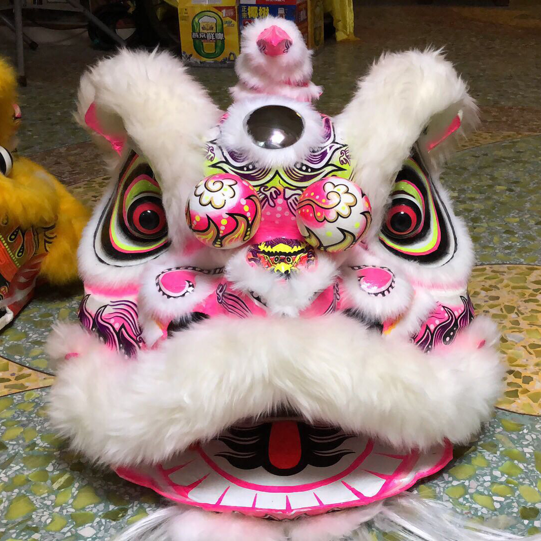 舞龙舞狮道具南狮醒狮竹编澳洲羊毛佛山醒狮灯光儿童舞狮服装整套