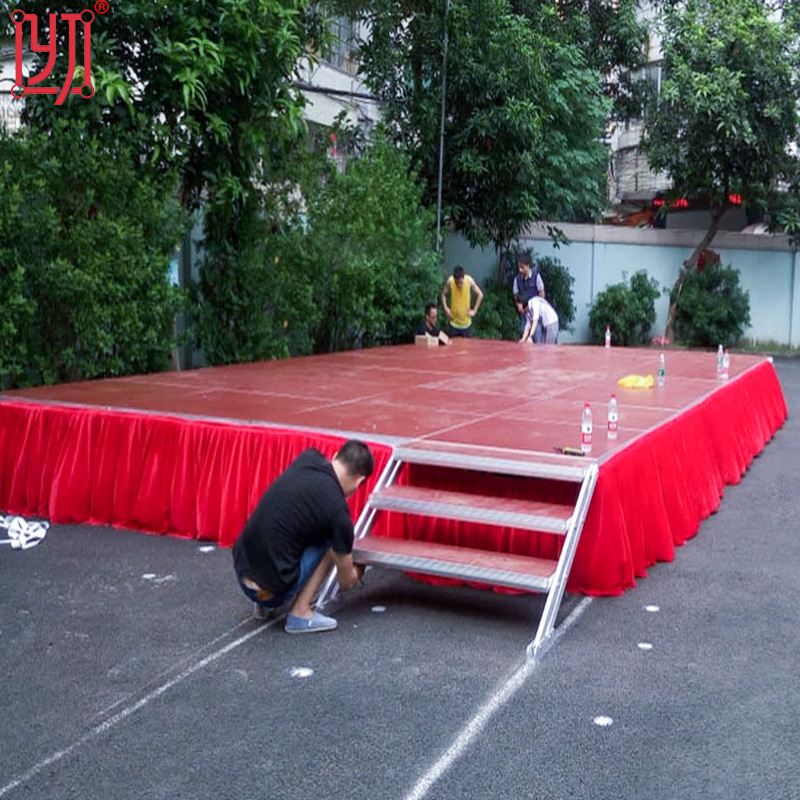 广州番禺舞台工厂 酒店婚庆t型舞台架铝合金移动舞台租赁玻璃舞台