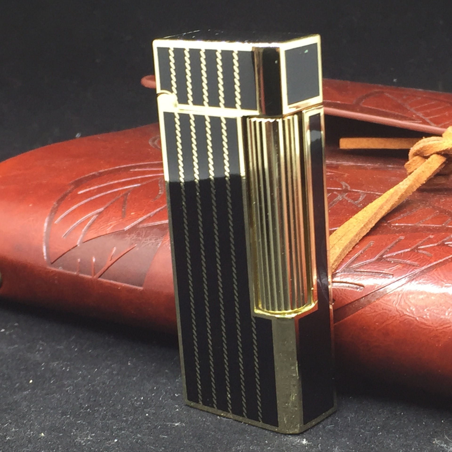 德瑞充气礼盒打火机复古黑色条纹火石打火机-阿里巴巴