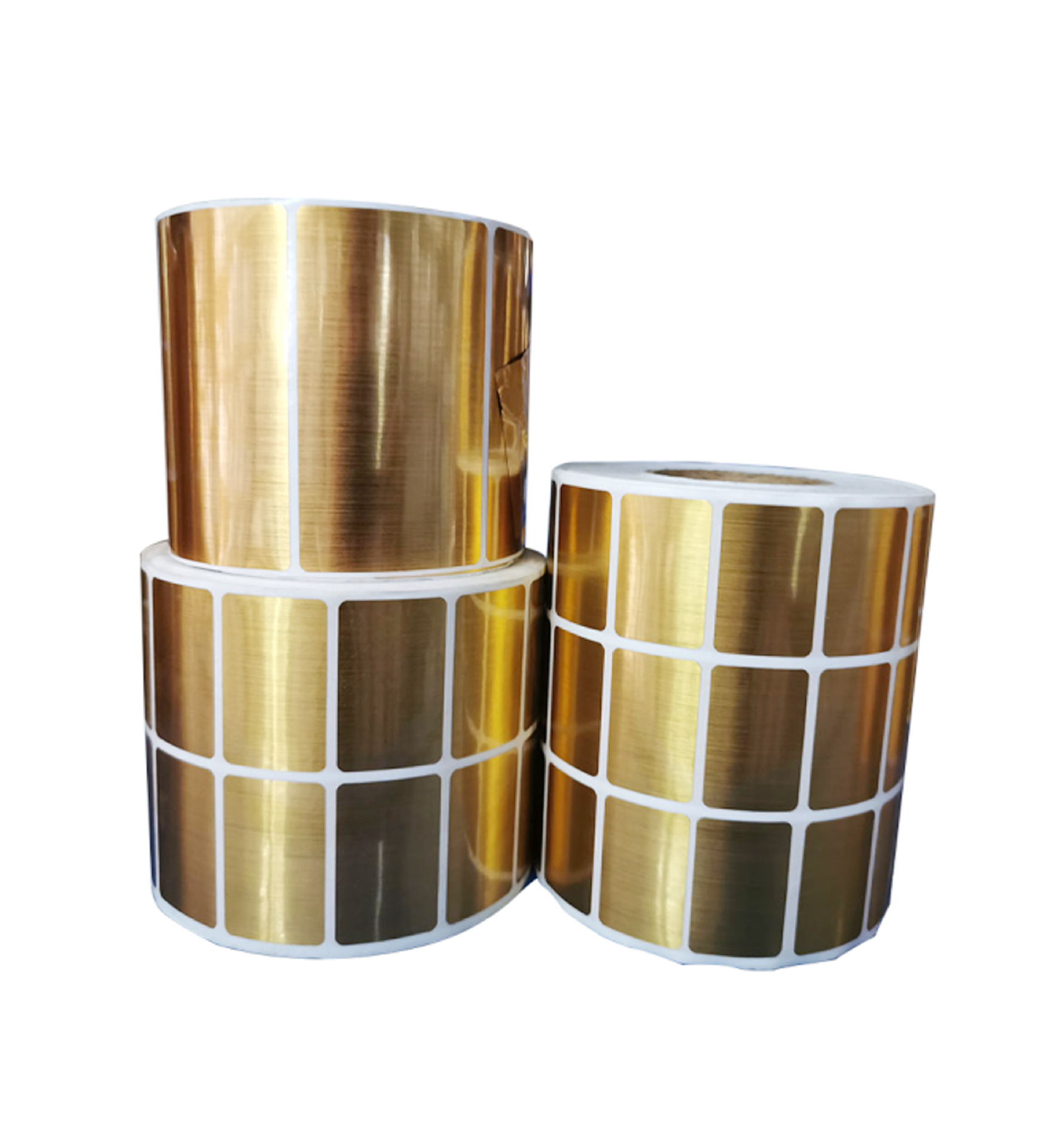 防水拉丝银拉丝金不干胶标签定做亚银贴纸定制pvc镭射亮金标印刷