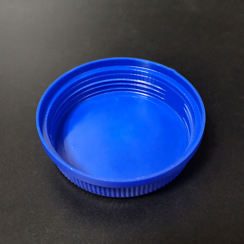 批发大口径塑料瓶盖 蓝色螺纹圆形塑料盖子 包装辅助物
