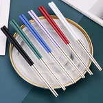 不锈钢烤漆彩筷02