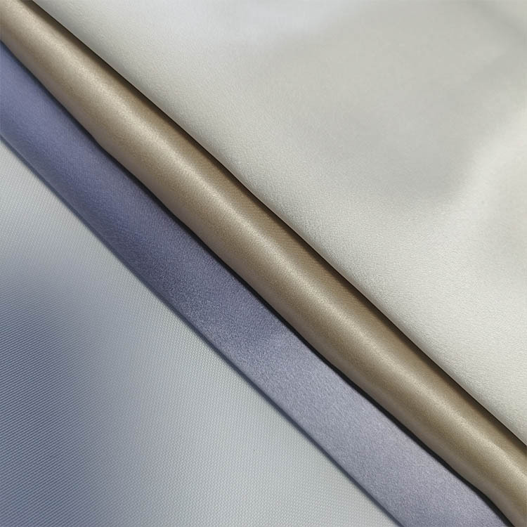 19姆米素皱缎蚕丝布丝绸衬衫面料眼罩睡衣领结头圈时装真丝面料