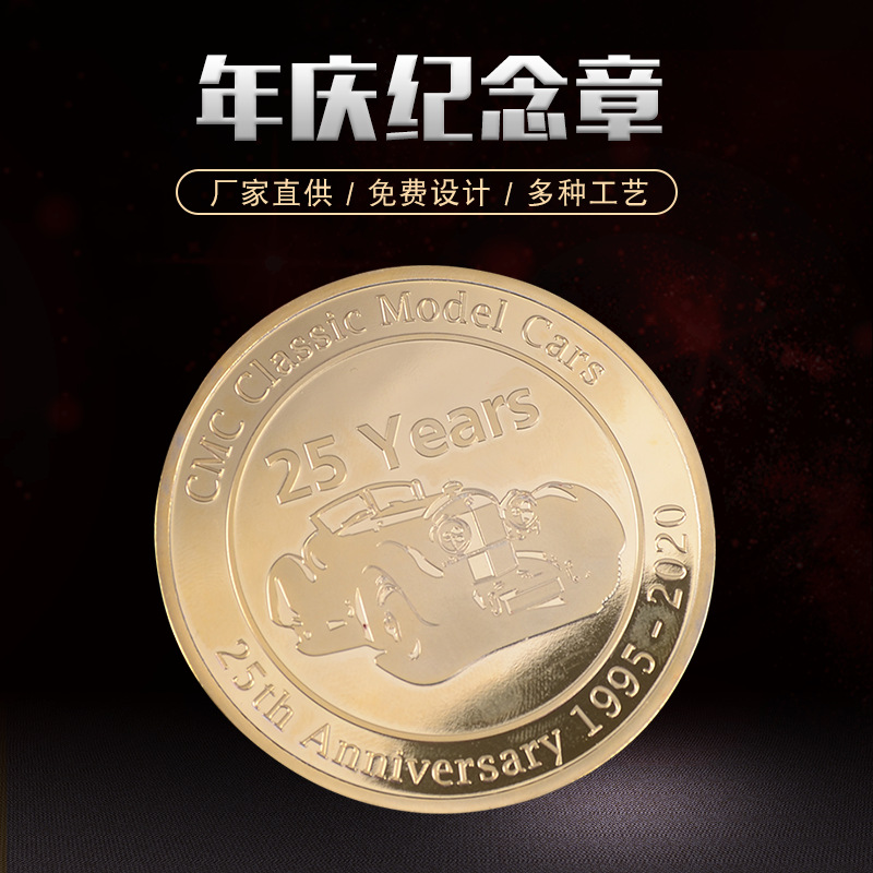 厂家供应 金属合金周年庆纪念章 公司学校活动收藏纪念徽章-阿里巴巴