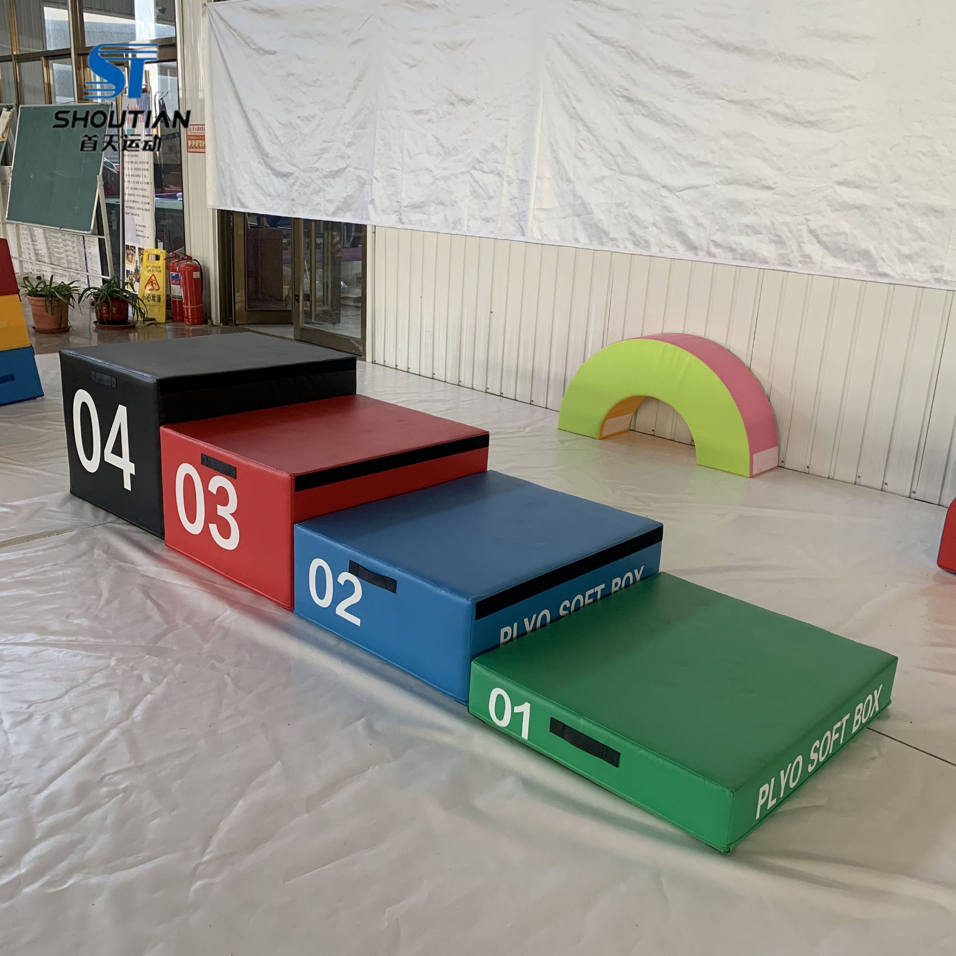 厂家供应健身房软体台阶箱成人儿童爆发力弹跳力训练跳箱弹跳凳